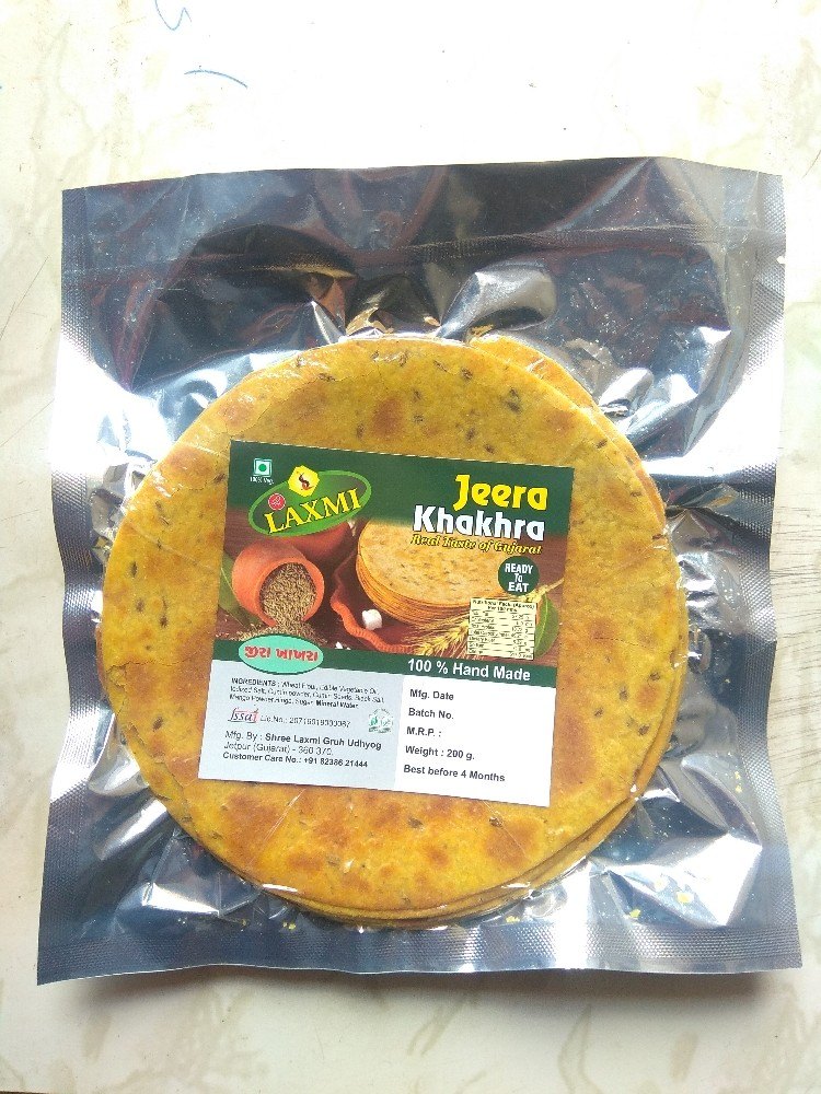SHREE LAXMI Gujarat Jeera Khakhra, Packaging Type: Packet