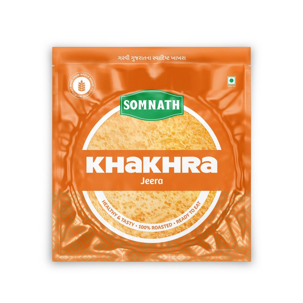 Somnath Jeera Khakhra, Packaging Type: Vacuum Pack