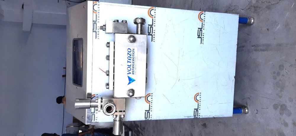 0-100 Bar Stainless Steel Milk Homogenizer, Capacity: 0-100 litres/hour