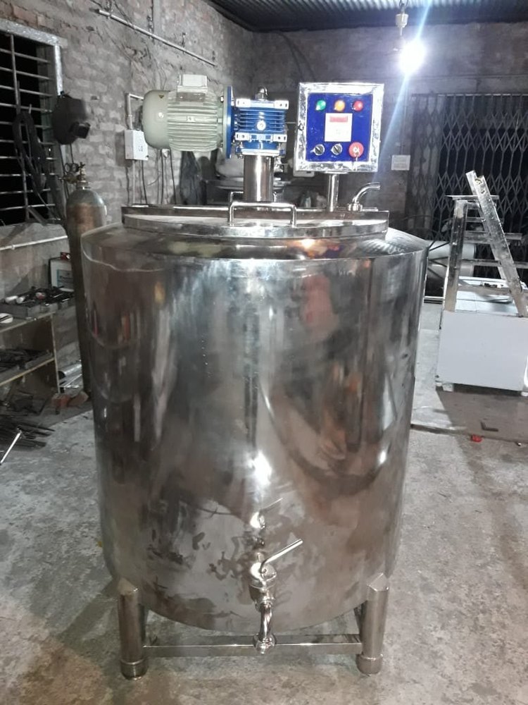 Milk Pasteurizer Pasteurizing Vat, Capacity: 500 L