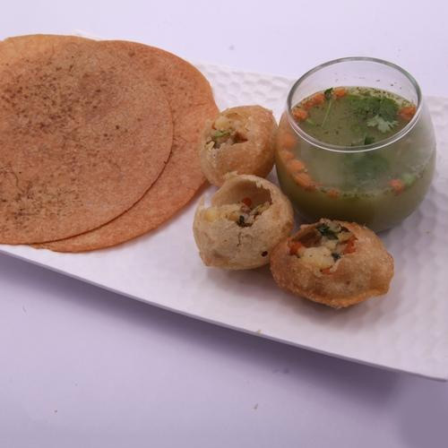 Supreme Products Round Pani Puri Masala Khakhra, Packaging Type: Packet