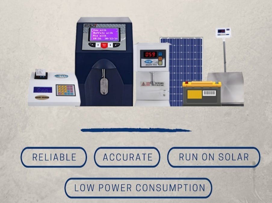 NETCO Dairy Equipment Automatic Milk Collection Unit With Solar Penal (DPU)