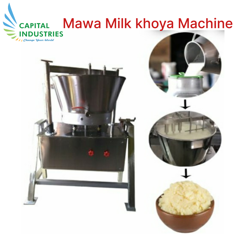 Milk Induction Khoya Making Machine, Weight: 125 Kg