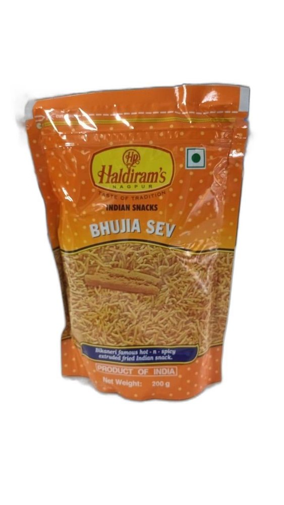 200gm Haldiram Bhujia Sev, 43.85g, 12.09g