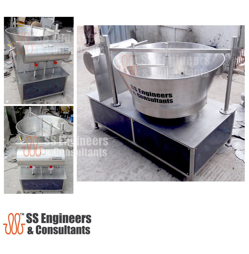 Stainless Steel Milk Mawa Making Machine, Capacity: 120-240kg