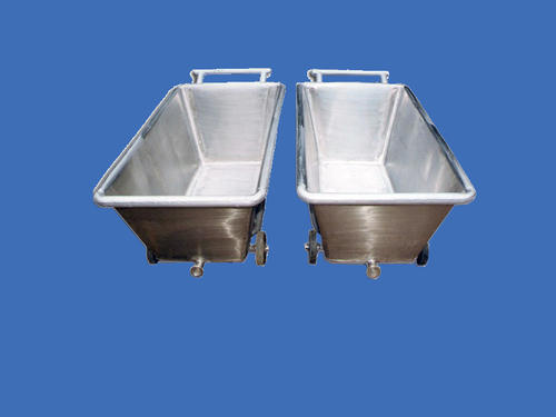 Stainless Steel SS Butter Trolley, Capacity: 65 kg