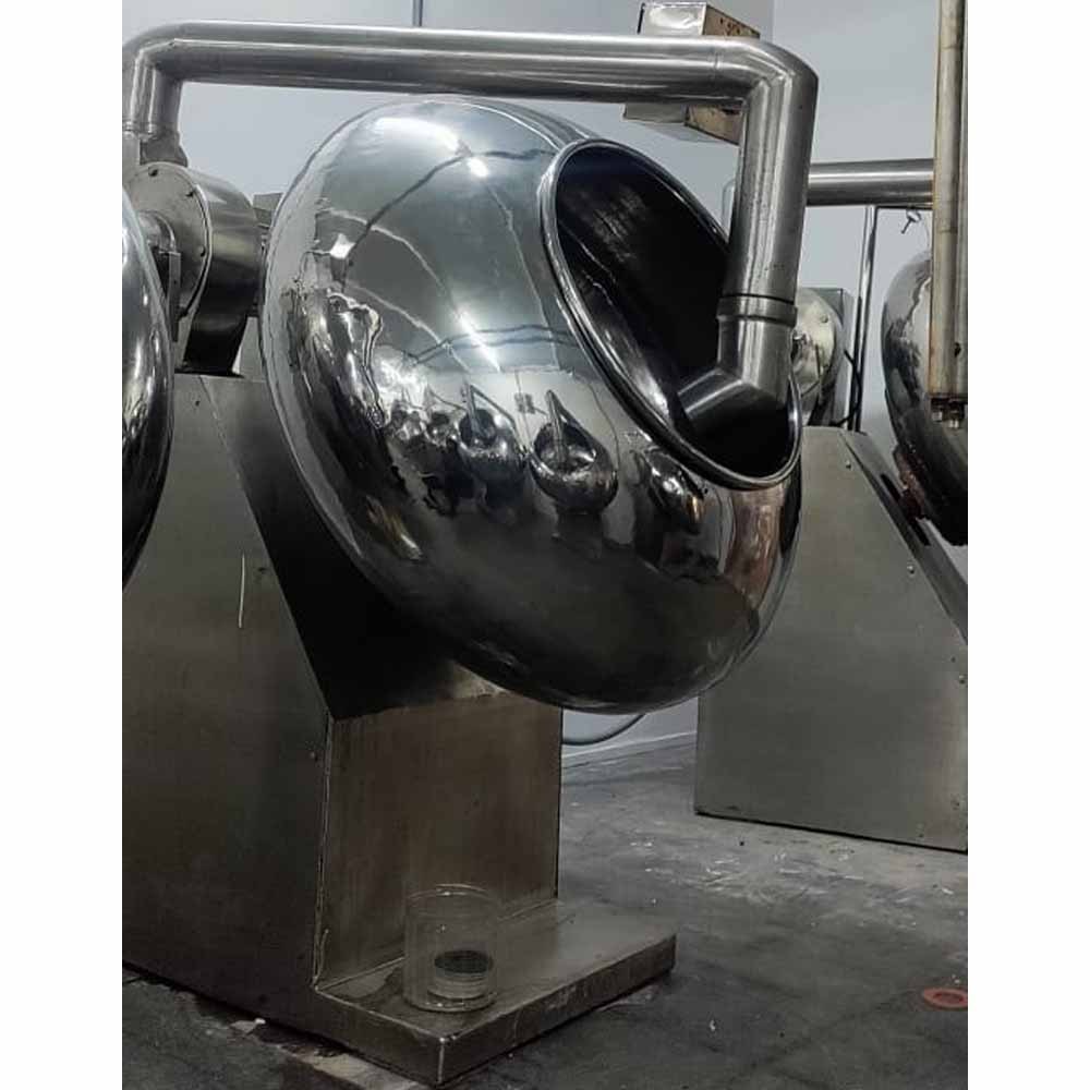 Stainless Steel Chocolate Pan Coating Machine, For Industrial, Capacity: 10000kg/day
