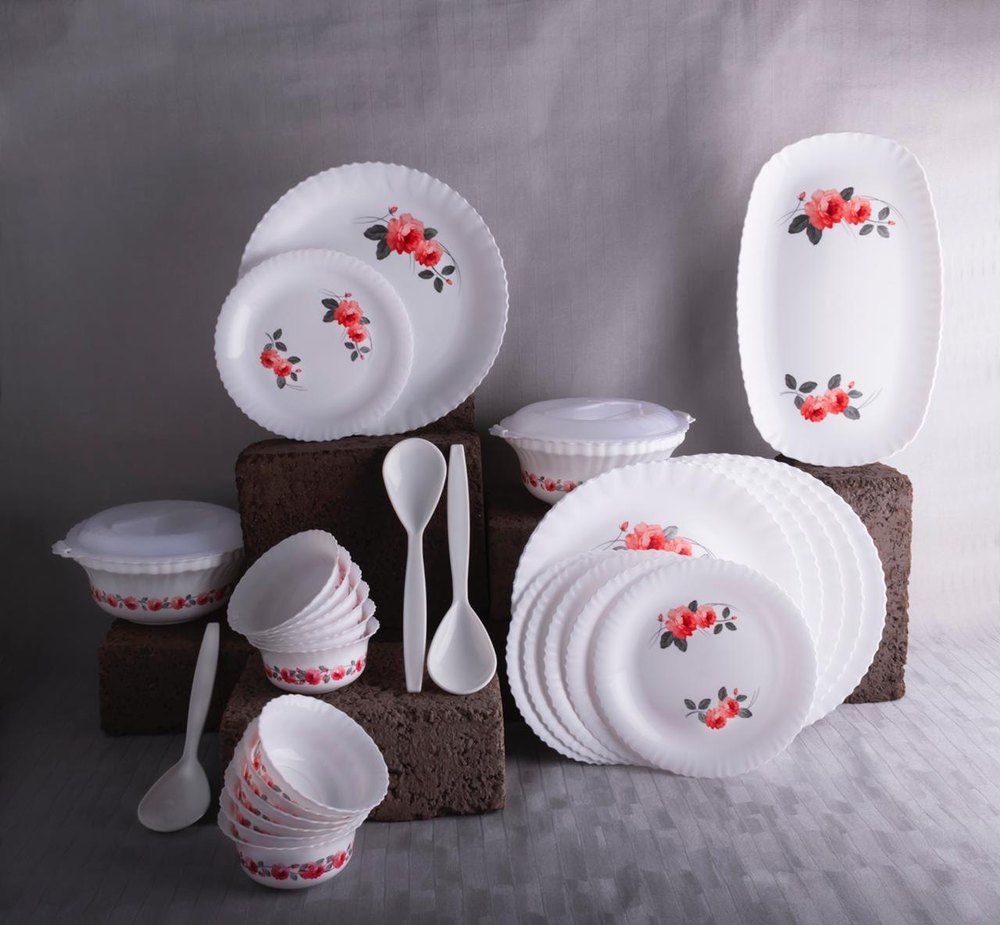 MRK White Premium Dinner Set, For Home, 32
