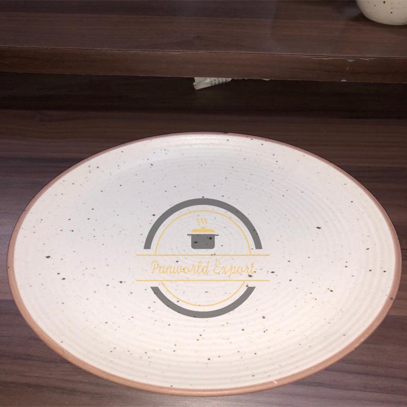 White Round Ceramic Dinner Full Plate, For Hotel, Size: 11 Inch