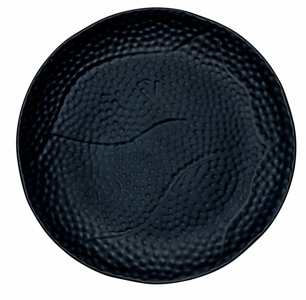 Black Round Melamine Crockery Dinnerware, For Hotel & Events, Size: 7 10 12
