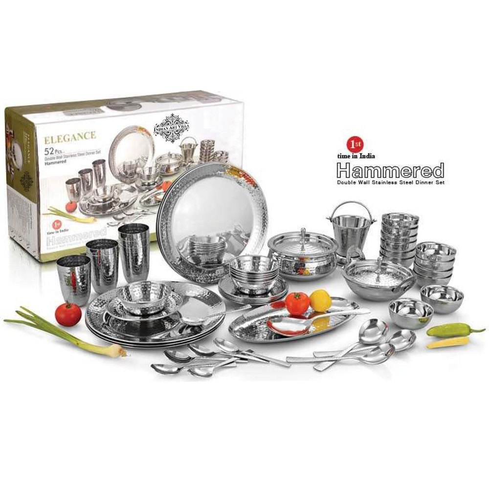Royal Stainless Steel Dinner Set, 52 Piece