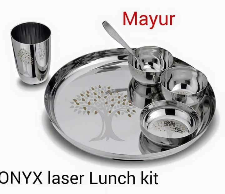 Mayur Gold Stainless Steel Dinner Set