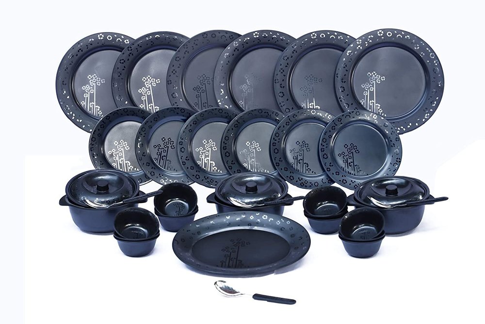 Black Melamine Crockery