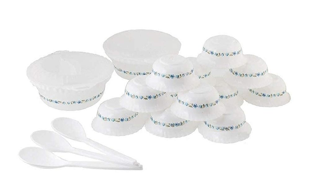 Plastic Light Weight Dinner Set of 36 Pieces (Orange)) Dinner Set for Home and Kitchen