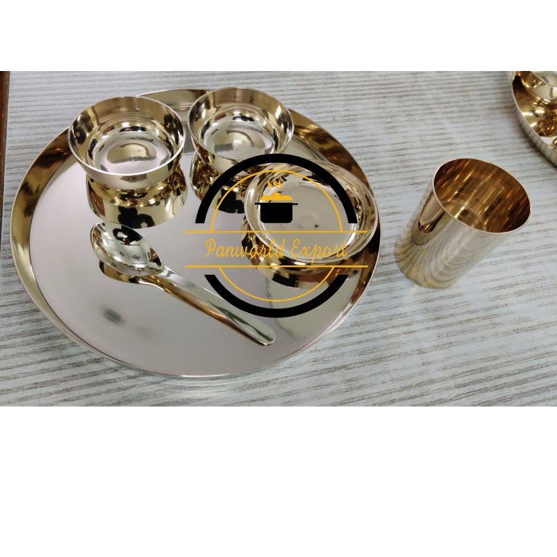 ORIGINAL Kansa Dinner Set, For Restaurant, 6 Pcs