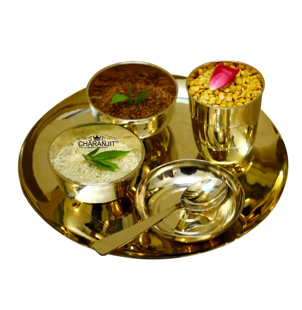 Charanjit Bronze Kansa 6 Piece Dinner Set