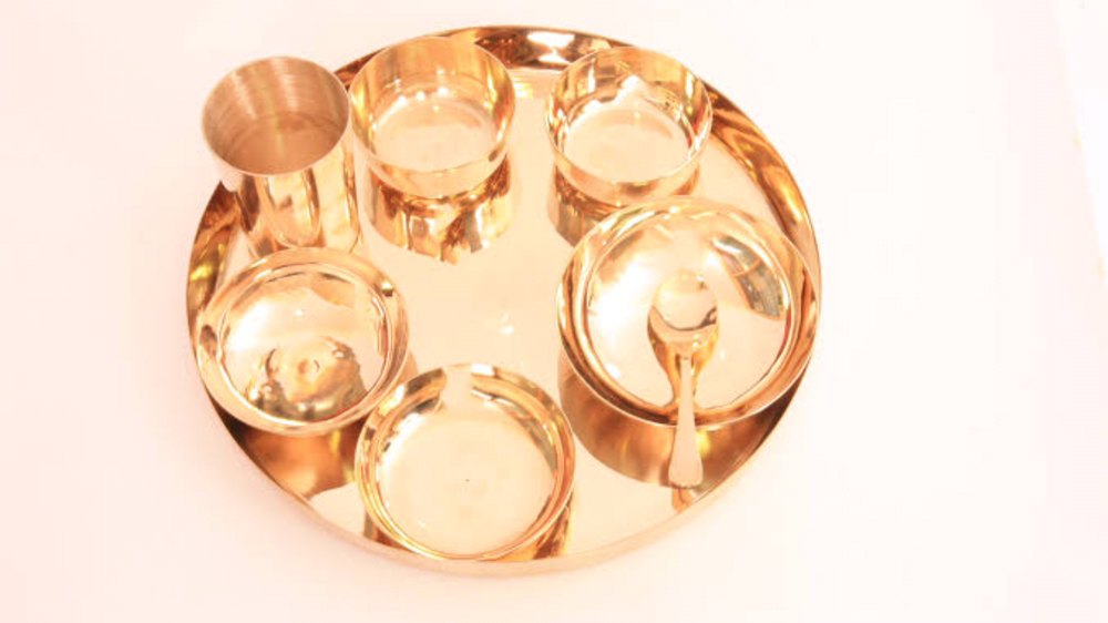 Kansa Round Pure Kaansa Thaali Set With Box