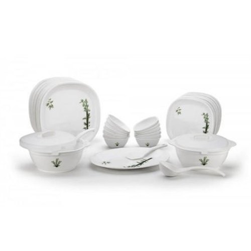 Plastic white Dinner Set, For Home, 21