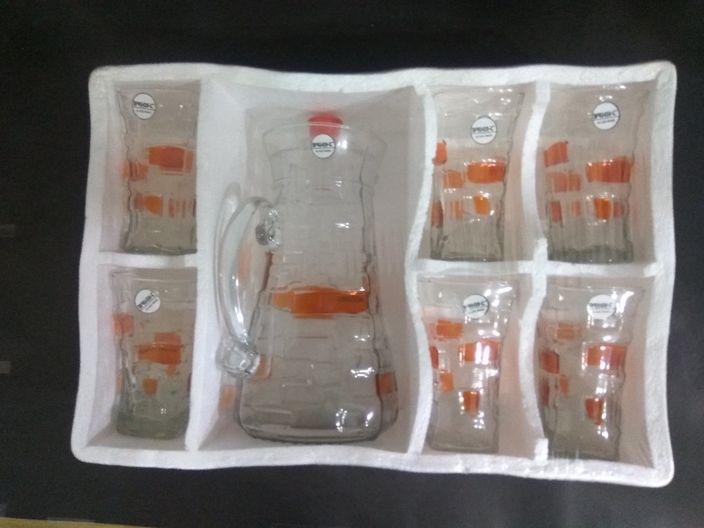 Transparent Glass Dinner Set