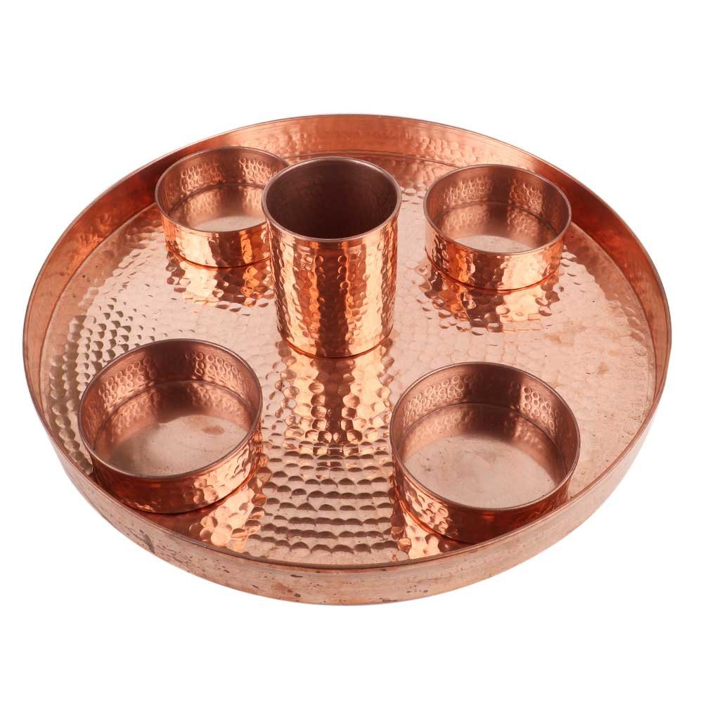 Copper Dinner Set, For Home, 6 Pcs