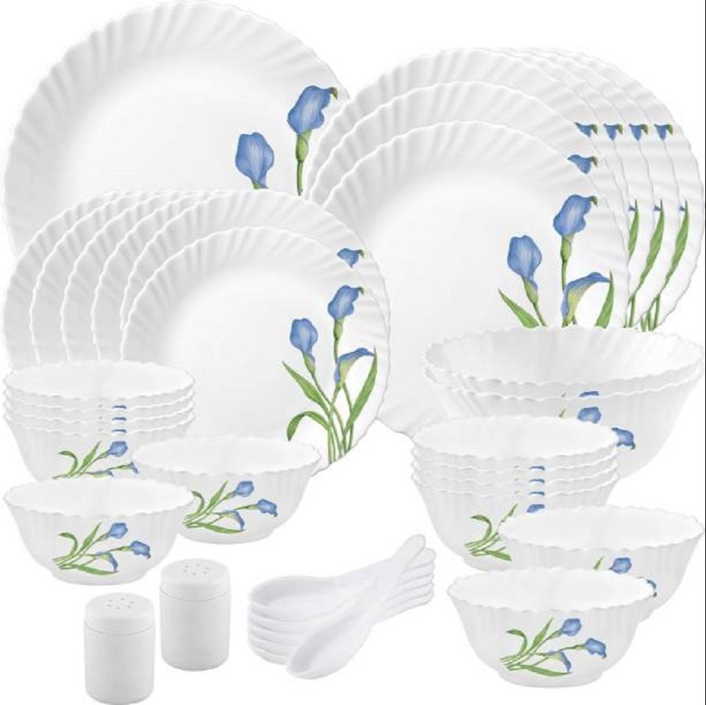 White Bone China Crockery Dinner Set