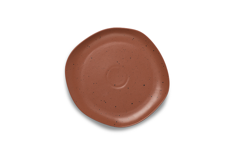 Plain Handcrafted Ceramic Stoneware Quarter Plates, For Promotional Use