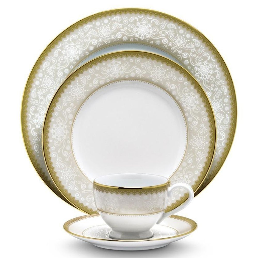 Porcelain Golden Chintz Dinner Set, 21