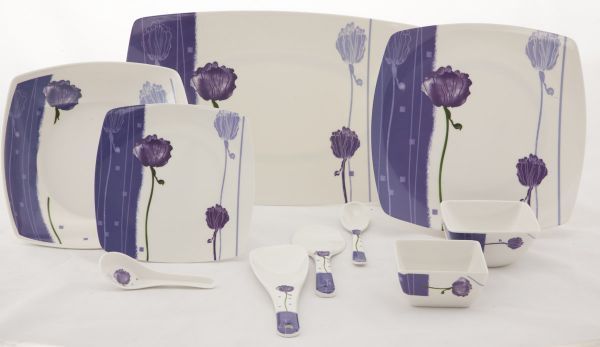 ANG White Square Dinner Set, For Home