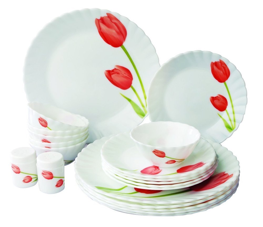 White opal glass Laopala Crockery, For Home, 12