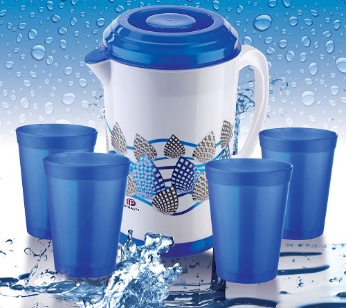 Printed Plastic Glass with Jugs, Packaging Type: Export Worthy