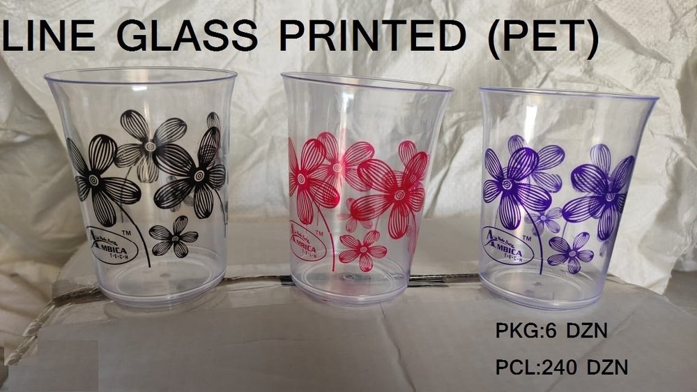 Multicolor Plastic Glass Unbreakable, For every where, Size: 350ml