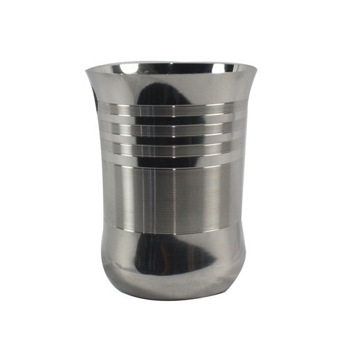 Round Stainless Steel Glass, For Hotel/Restaurant