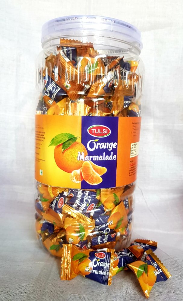 12 Months Round Tulsi Orange Jelly Candy, Packaging Type: Plastic Jar