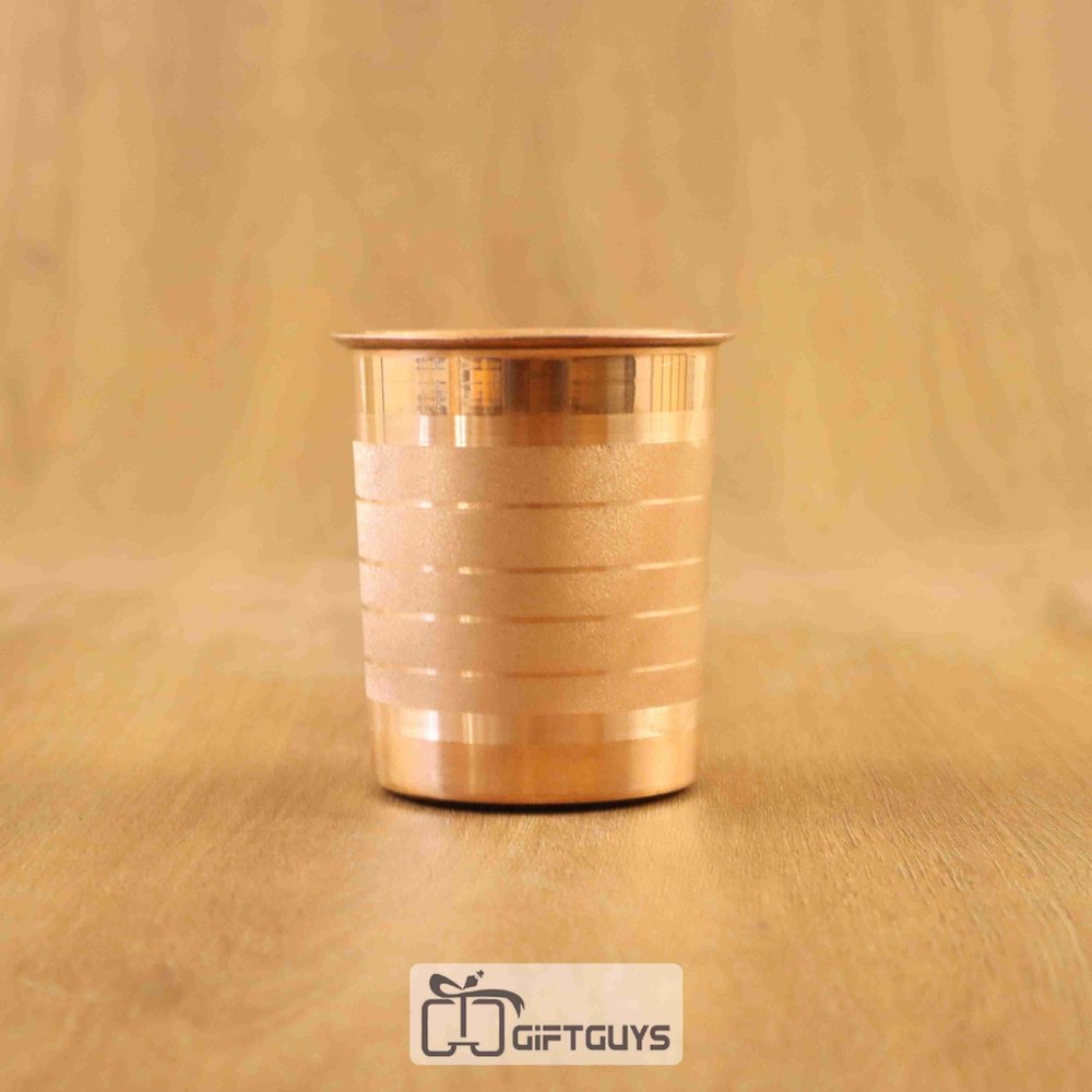 Round Designer Copper Glass, For Home, Size: 3.4 Height X 2.9 Diameter