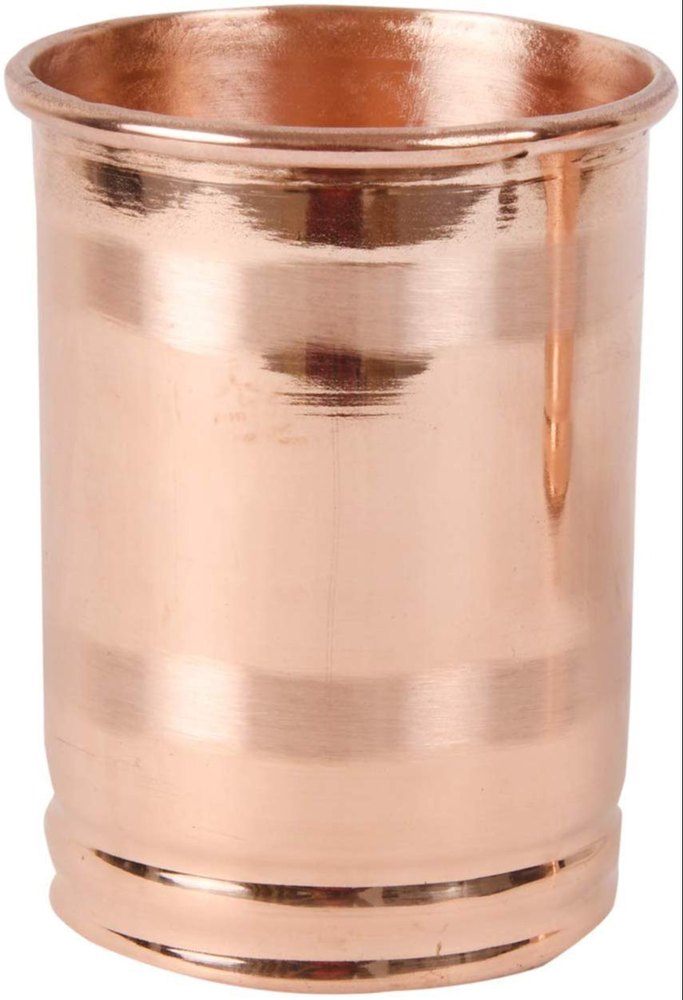 Round Brown Copper Glass, Size: 9.5cm, Capacity: 200mL