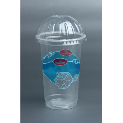 Printed 500 ML Transparent Plastic Shake Glass, 1-3 mm
