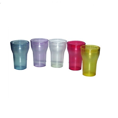 Unbreakable Plastic Colored Shake Glass, Size: 300 Ml