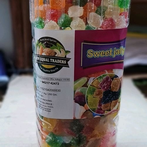 Mix Fruits Mix Color Sweet Jally Soft, Packaging Type: Plastic Jar, Packaging Size: 1 kg