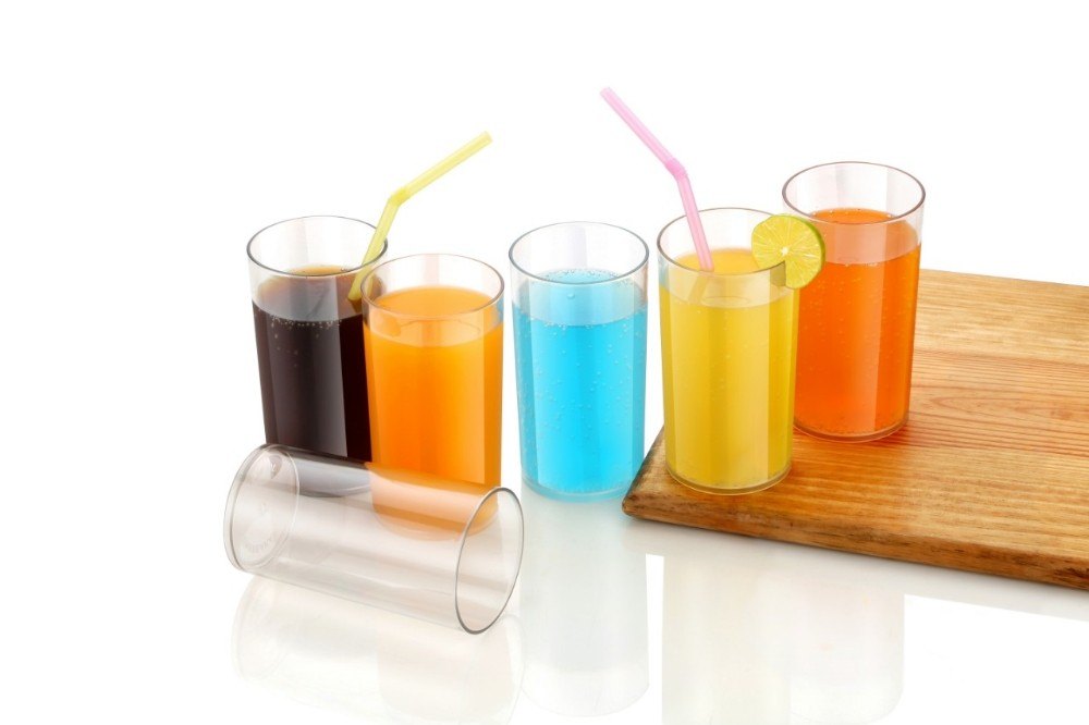 Polycarbonate auddi Round Glass, Size: 300ml