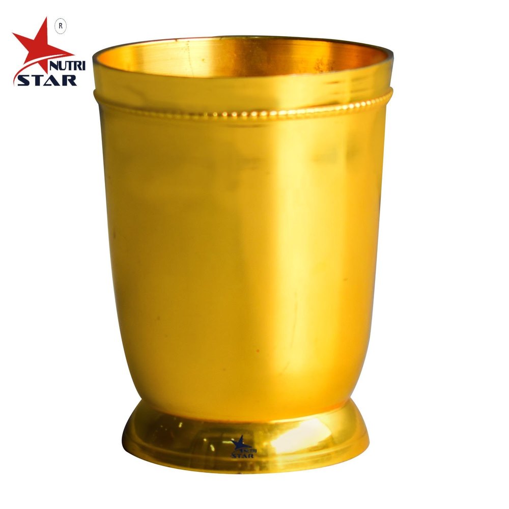 Brass Glass with Golden Touch, For Home