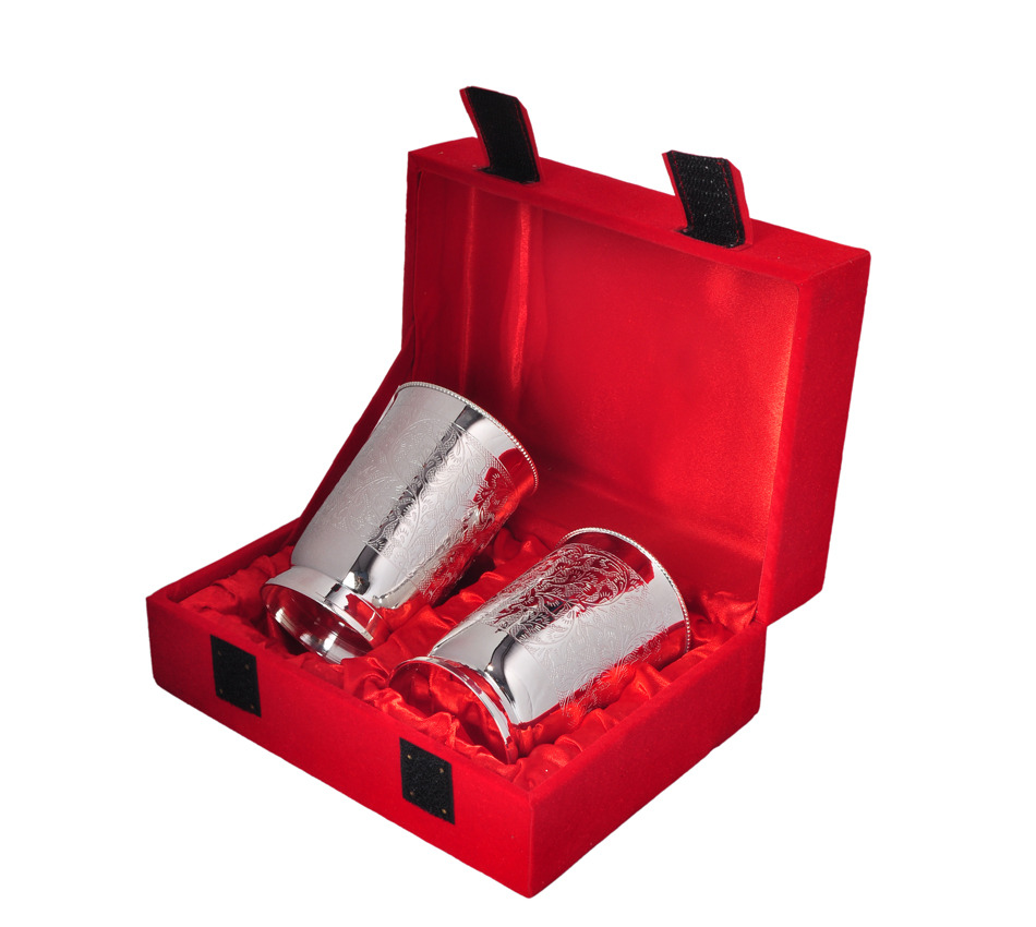 Silver Plated Brass Water Glass Set