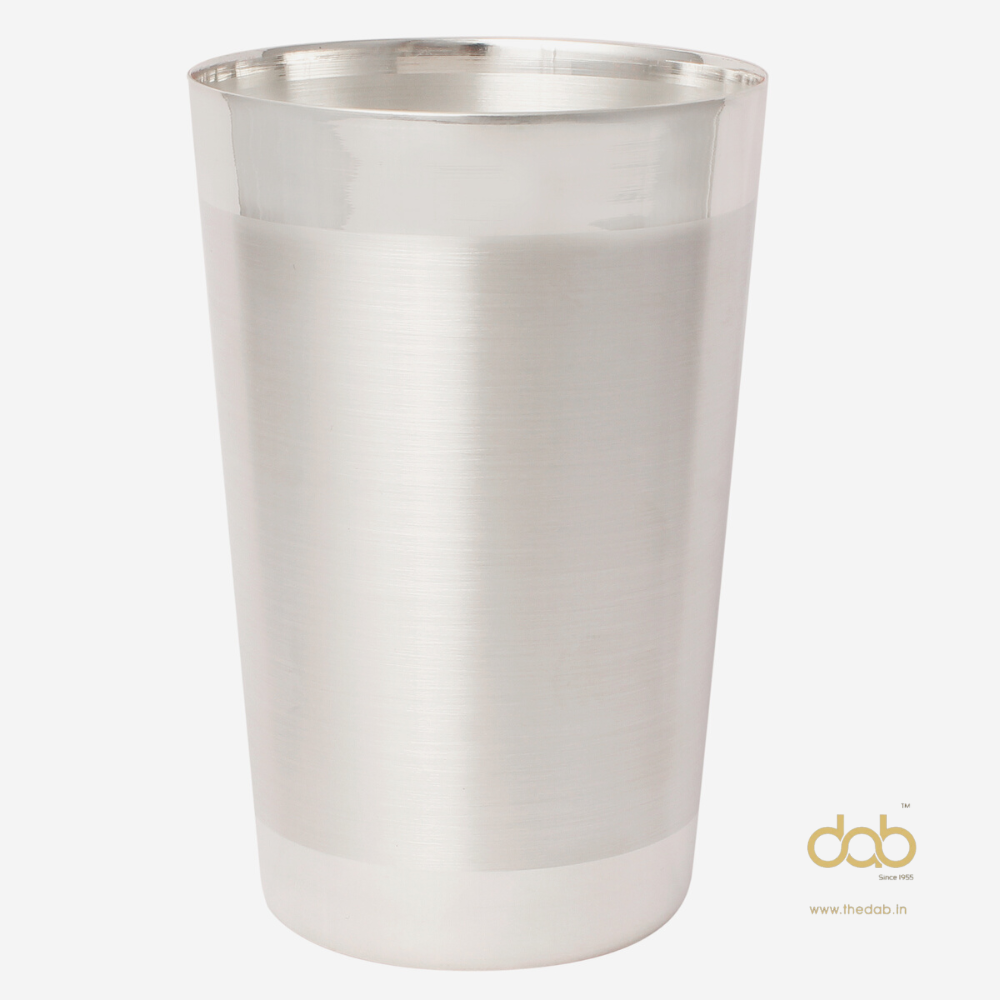 Plain Silver Glass, Size: 7 Inch, Capacity: 180ml
