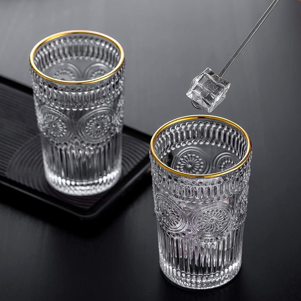 Gold Rim Wine Glass