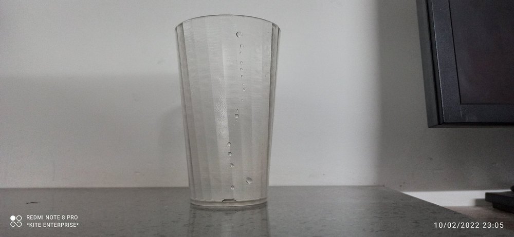 Crystal Plastic Juice Or Mocktail Glasses Set Of 6, For Restaurant, Capacity: 450 Ml
