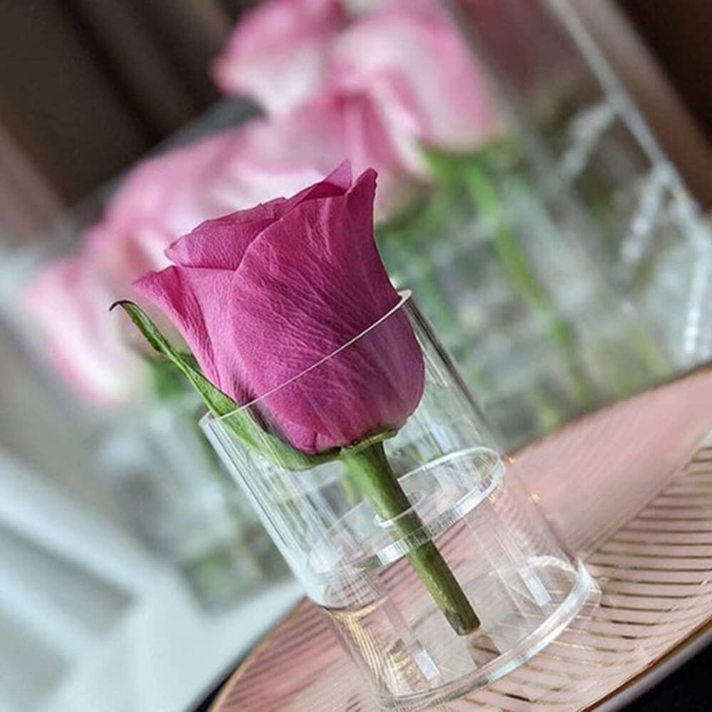 Acrylic Flower Glass Stand 5, For Display