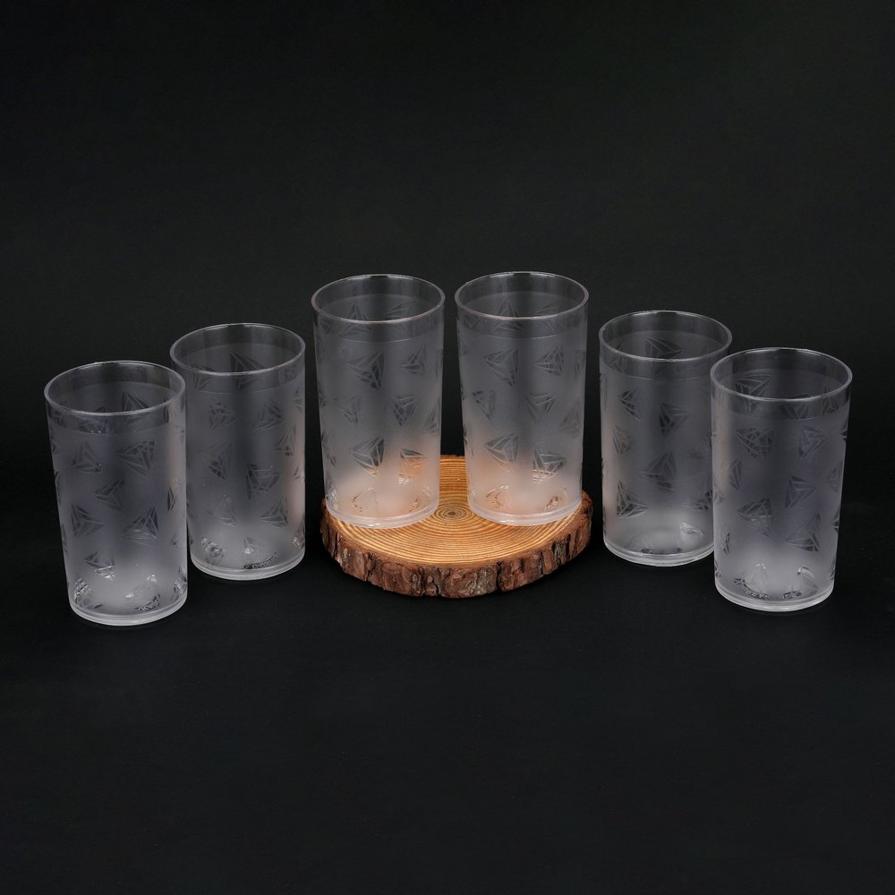 Transparent Plastic Water Glass, Size: 10 Inch, Capacity: 300ml