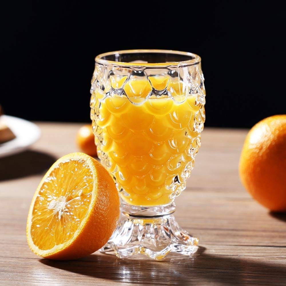 Pineapple Shaped Cold Drink Glasses Set, Capacity: 250 ml