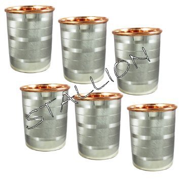 Silver Color Stallion Steel Copper Glass