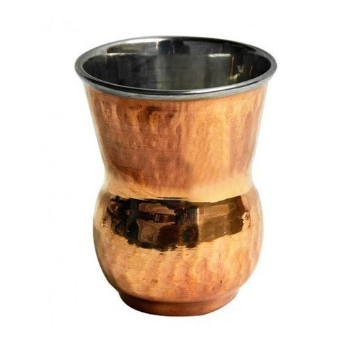 Copper Steel Dholak Glass For Home