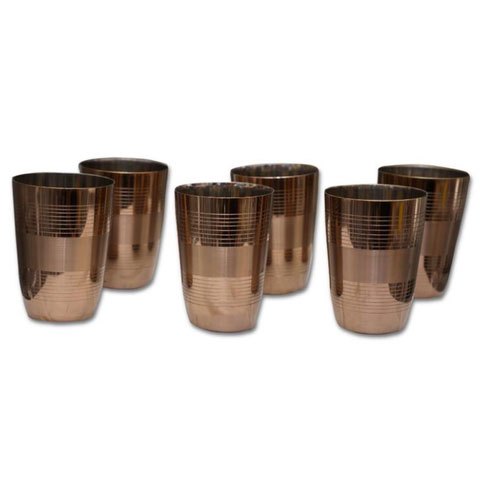 Stainless Steel PVD Coating Rose Gold Glass